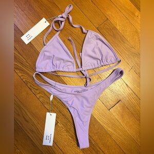 Lilac Boutine LA Bikini Large NWT